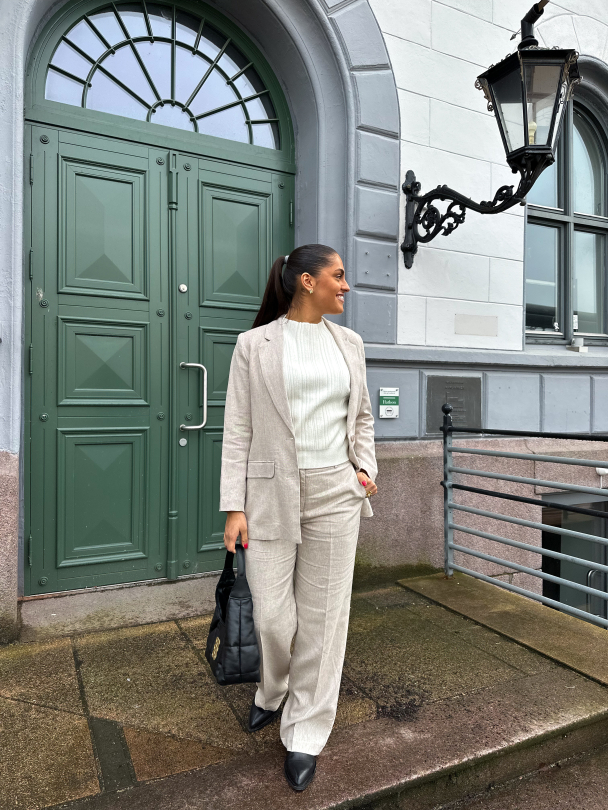 Tania Rita Relaxed Blazer - Nomad/Melange - Image 3