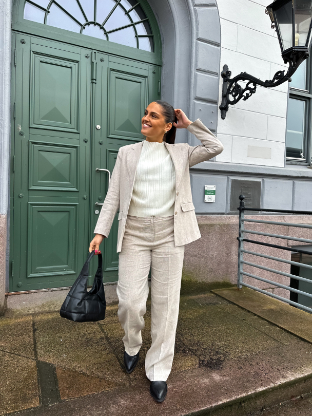 Tania Rita Relaxed Blazer - Nomad/Melange - Image 5