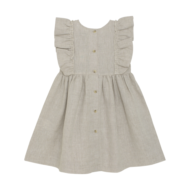 Dress SS Linen - Antique White - Image 2
