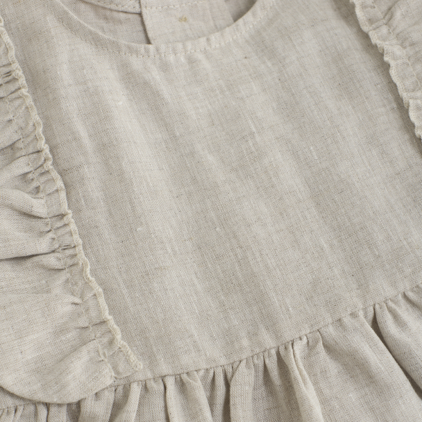 Dress SS Linen - Antique White - Image 3