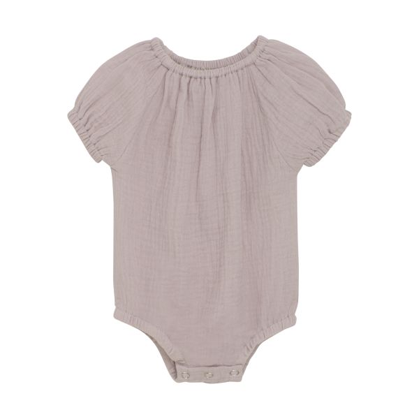 Romper SS Muslin, Cloud Gray - Huttelihut