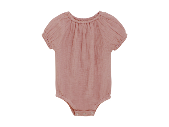 Romper SS Muslin, Ash Rose - Huttelihut