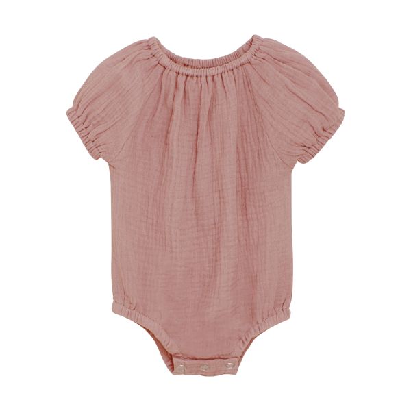 Romper SS Muslin, Ash Rose - Huttelihut