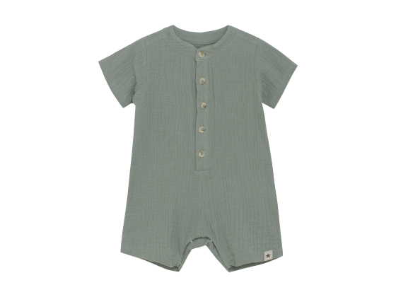 Playsuit SS Muslin, Lily Pad - Huttelihut