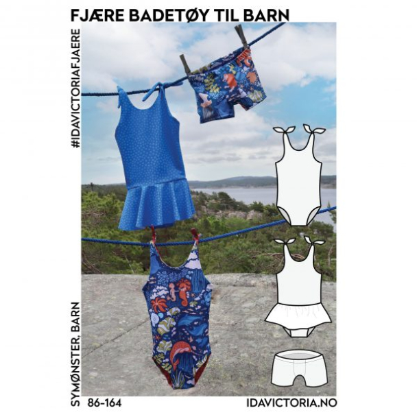 Fjære badetøy, barn (86-164) - Image 1