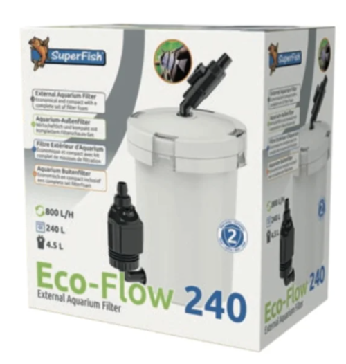 Utvendig Filter Eco-Flow 240 (240L) Superfish