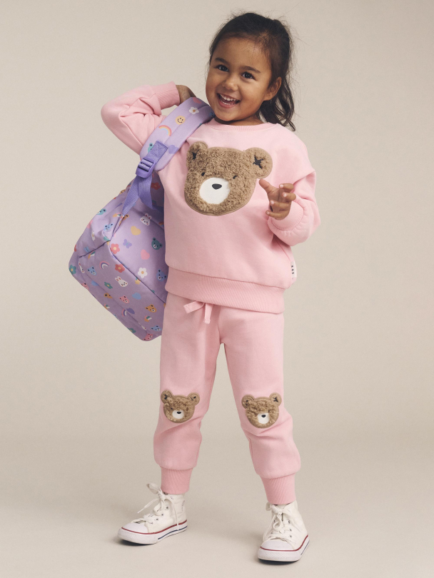 Furry Huxbear Sweatshirt - Blush - Image 2