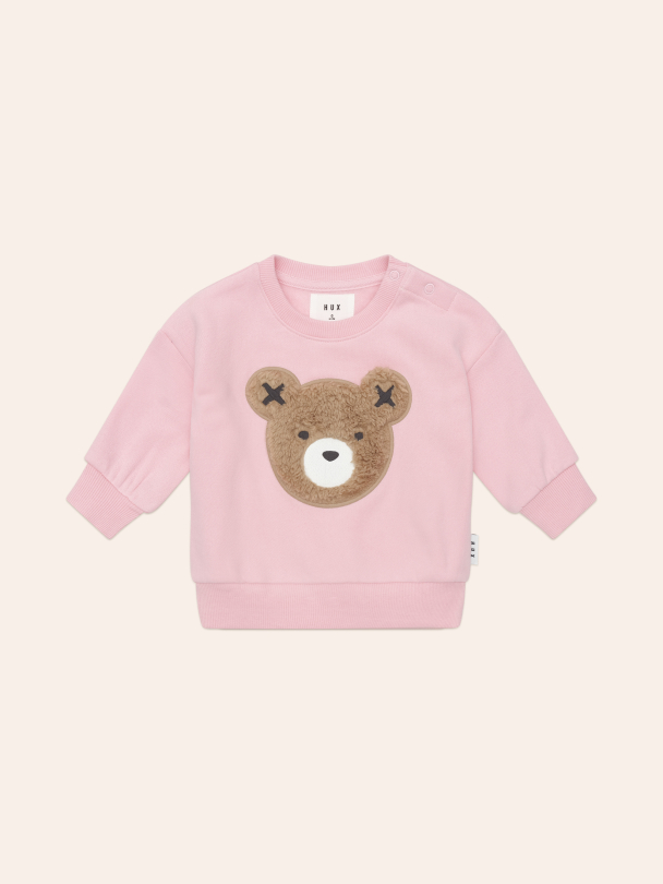 Furry Huxbear Sweatshirt - Blush - Image 1