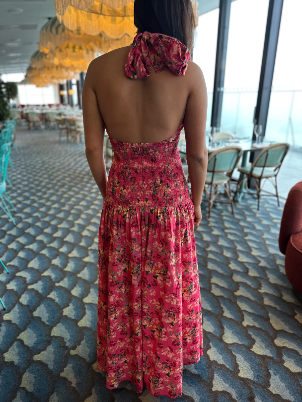Cotton Party Halterneck Dress - Crush  - Image 4