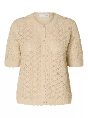 SELECTED FEMME Sofia Crochet Cardigan