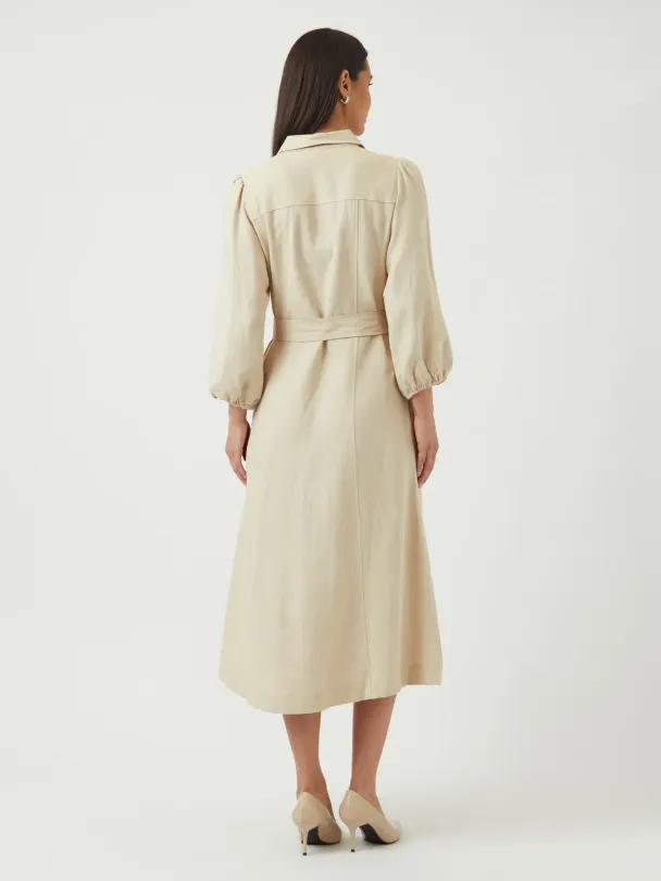 Flaxy Linen Dress - Image 5