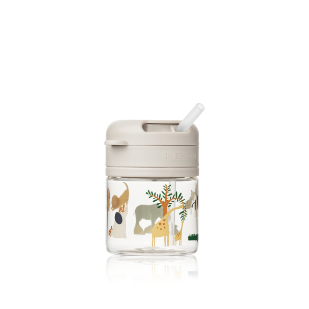 Pavia Tritan Straw Cup 280 ml - All Together/Sandy - Image 2