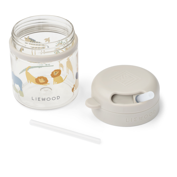 Pavia Tritan Straw Cup 280 ml - All Together/Sandy - Image 4