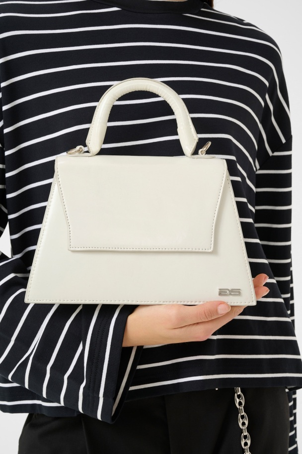 Harvey Patent Bag - White Patent