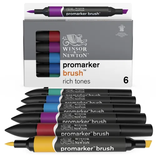  W&N Promarker Brush 6xRich T. Set