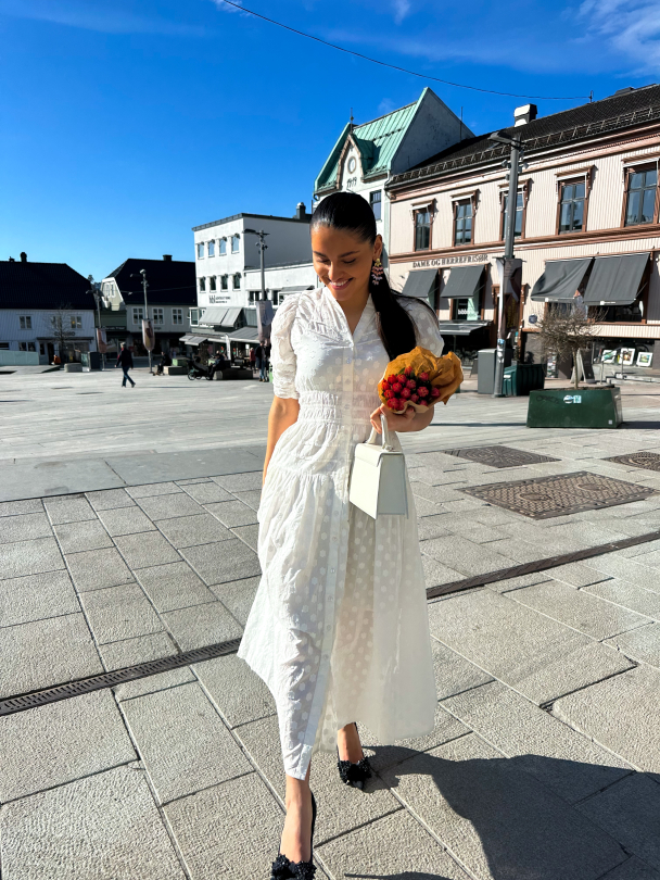 Fabienne Dress - Powder - Image 4