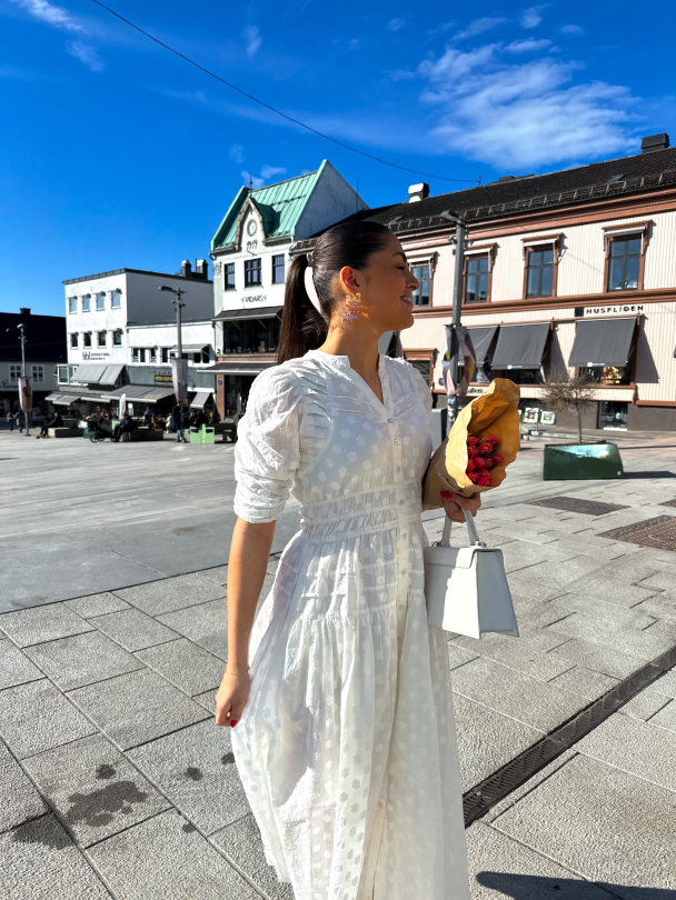 Fabienne Dress - Powder - Image 6