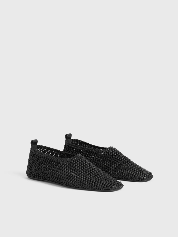 Woven Leather Ballerinas  - Image 2