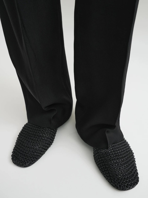 Woven Leather Ballerinas  - Image 3