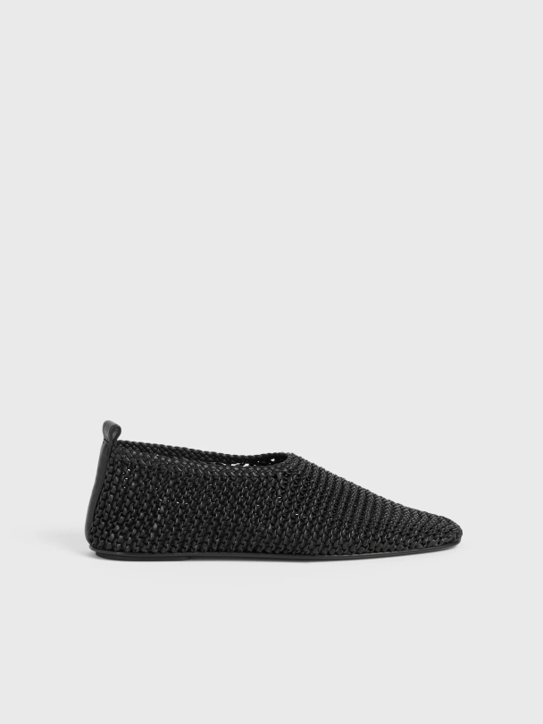 Woven Leather Ballerinas  - Image 4