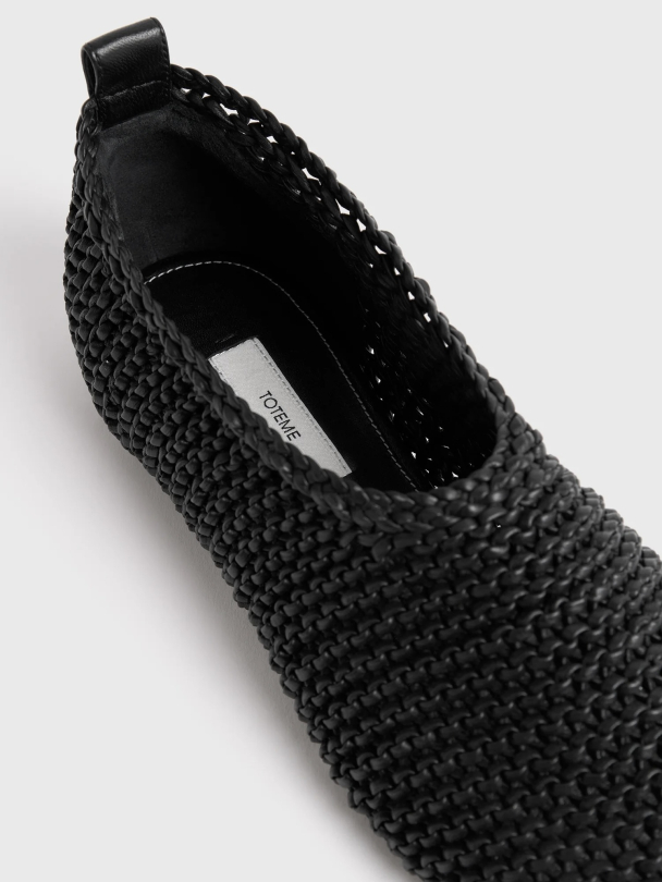 Woven Leather Ballerinas  - Image 5