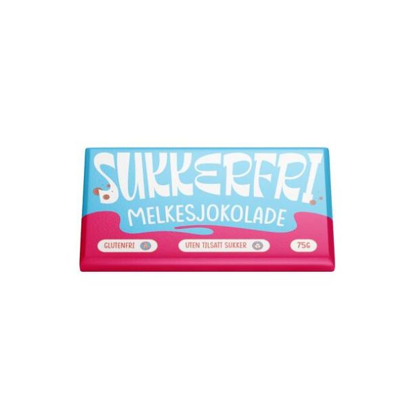 Sukkerfri MELKESJOKOLADE 75g