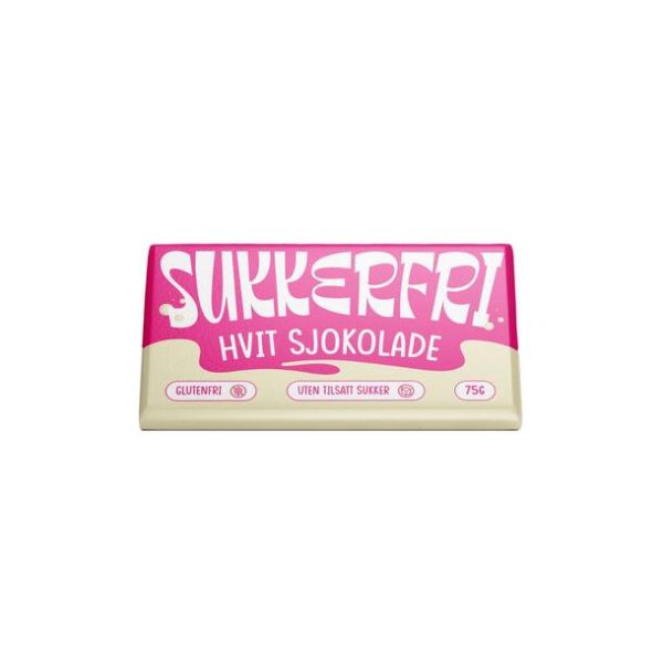 Sukkerfri HVIT SJOKOLADE 75g