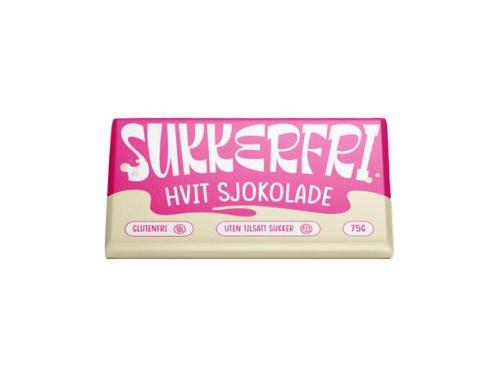 Sukkerfri HVIT SJOKOLADE 75g