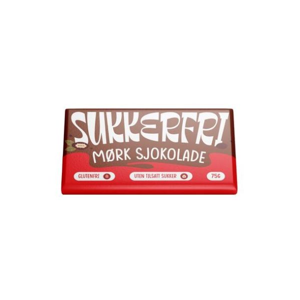 Sukkerfri MØRK SJOKOLADE 75g