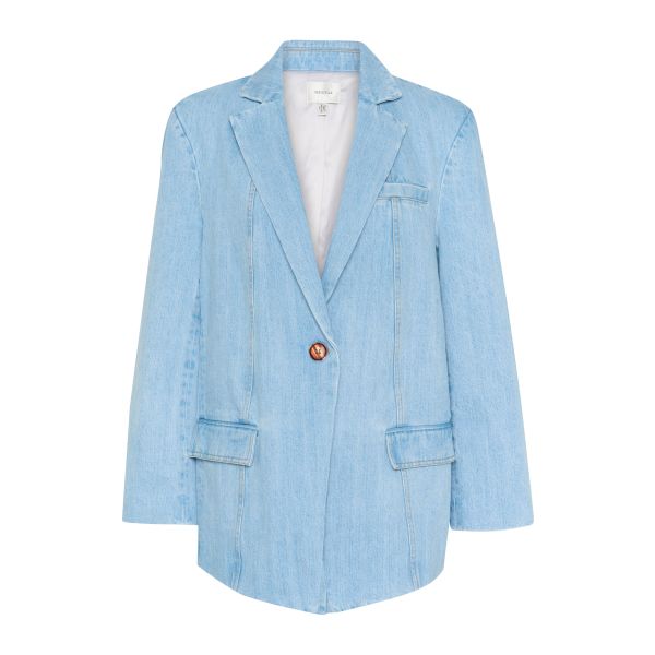 Vella Blazer - Light Blue Washed