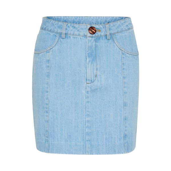 Vella Short Skirt - Light Blue Washed