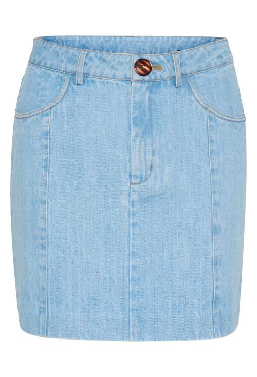 Vella Short Skirt - Light Blue Washed