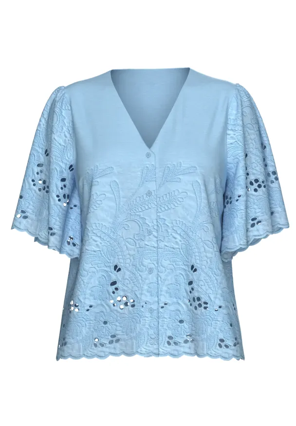 Dahlia Broderi Shirt - Image 1