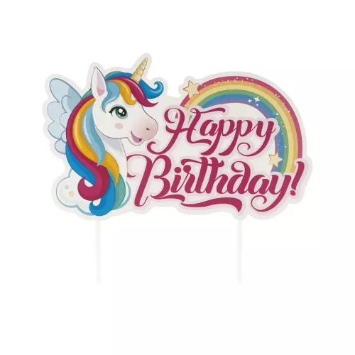Kaketopp Enhjørning, Happy Birthday