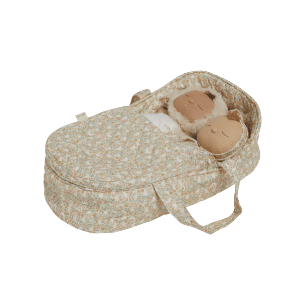 Dinkum Dolls Quilted Carry Cot - Garden Floral - Image 2