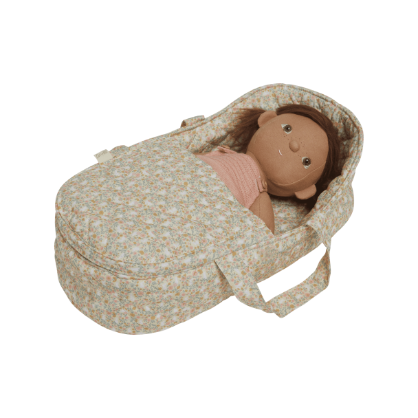 Dinkum Dolls Quilted Carry Cot - Garden Floral - Image 4