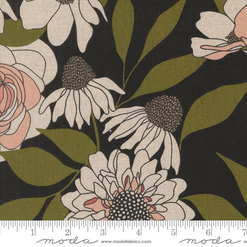 Botany Linnen by Allie K Design- Cabbage Black