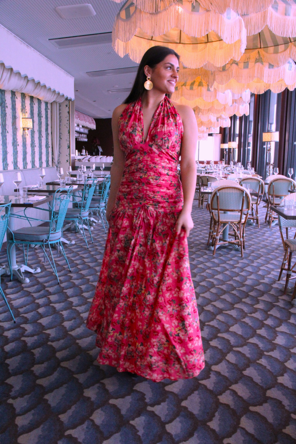Cotton Party Halterneck Dress - Crush  - Image 6