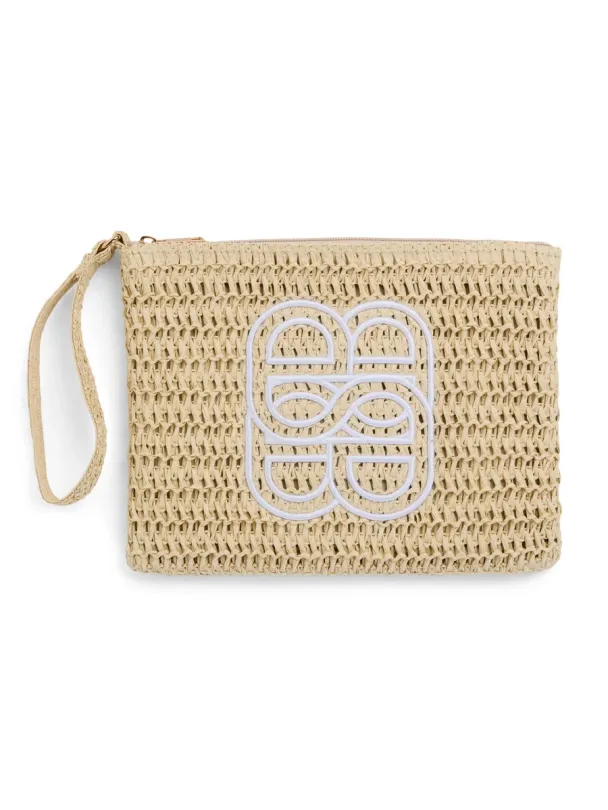 Mim Straw Clutch - Image 1