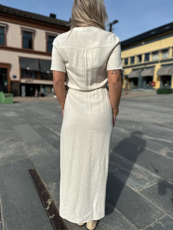 Viva-Damina Ankle Dress - Sandshell - Image 2