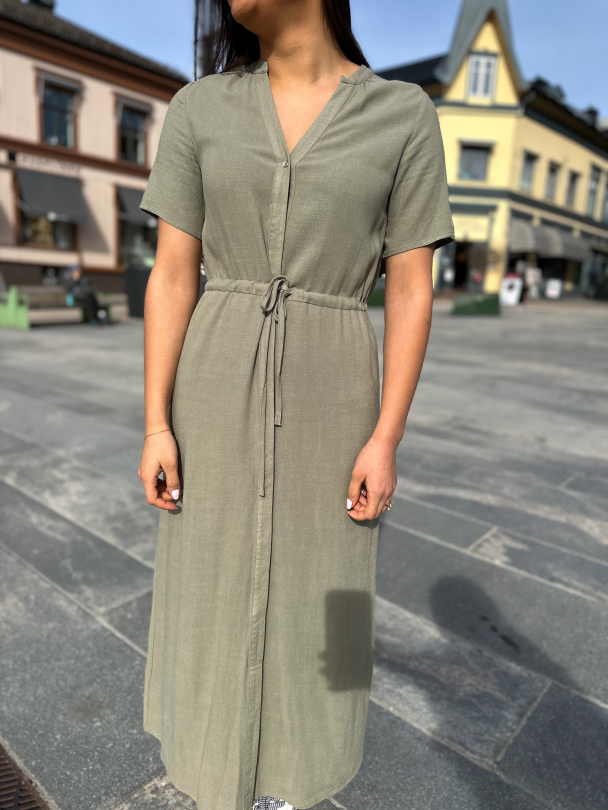 Viva-Damina Ankle Dress - Vetiver - Image 1
