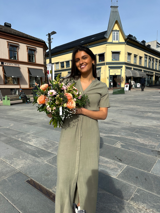 Viva-Damina Ankle Dress - Vetiver - Image 3
