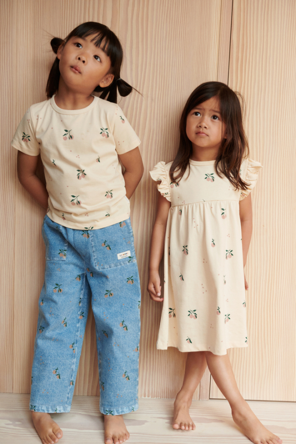 Neveah Printed Dress - Peach/Sea Shell - Image 3