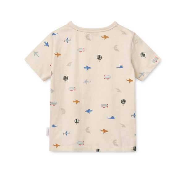Liewood | Apia Printed T-shirt - Aviator/Ecru - Image 2