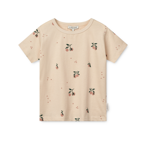 Apia Printed T-shirt - Peach/Sea Shell - Image 1