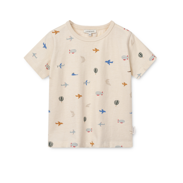 Liewood | Apia Printed T-shirt - Aviator/Ecru - Image 1