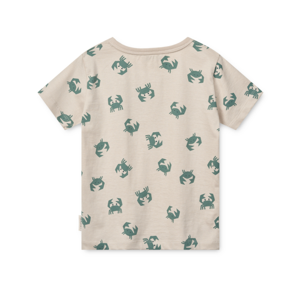 Liewood | Apia Printed T-shirt - Crab/Sandy - Image 2