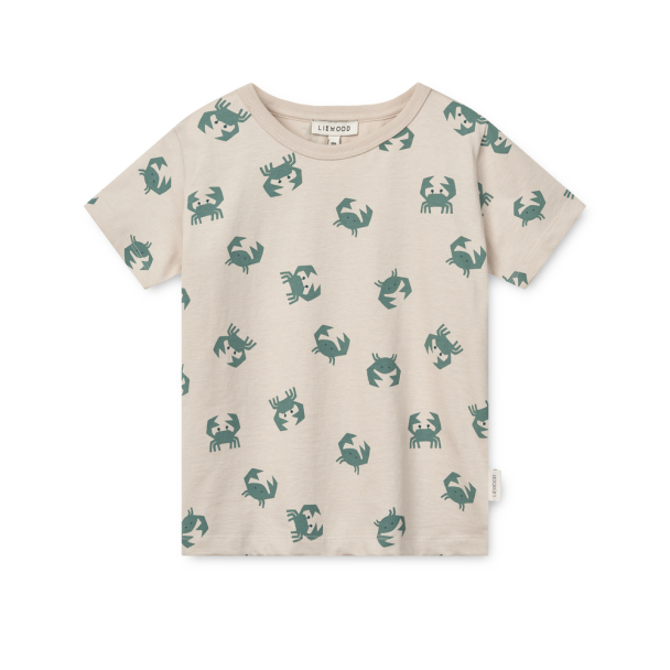 Liewood | Apia Printed T-shirt - Crab/Sandy - Image 1