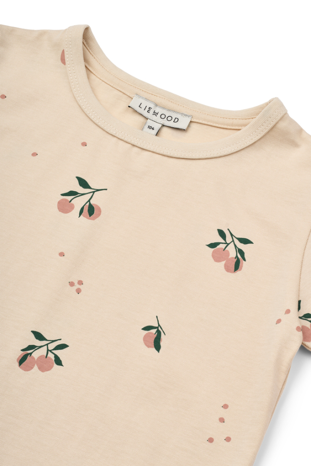 Apia Printed T-shirt - Peach/Sea Shell - Image 3