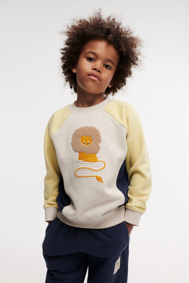 Liewood | Aude Placement Sweatshirt - Circus Lion/Sandy - Image 2